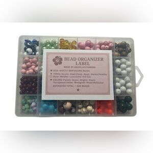 Bead Organizer with Multicolor Beads